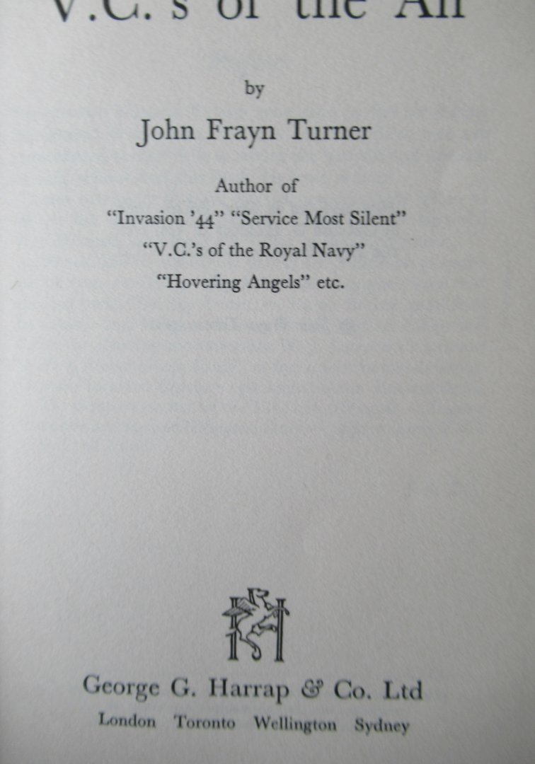 Turner, John Frayn - V.C.'s of the air