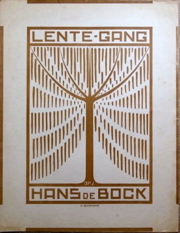 Bock, Hans de: - Lente-gang op. 2 [voor piano]