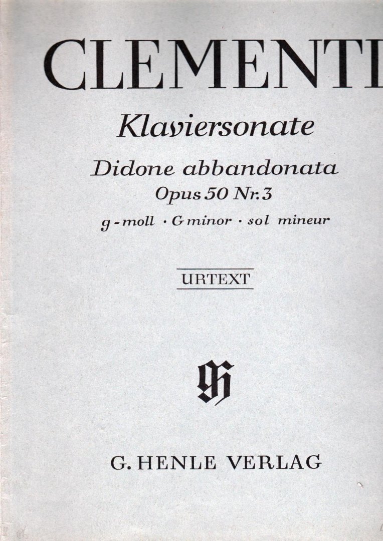Clementi - Klaviersonate Didone abbandonata opus 50 nr 3