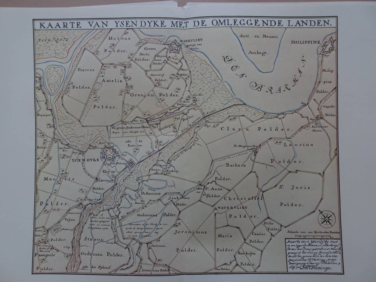 (Hattinga). - Topografische kaarten en plattegronden van de Hattinga's 1724-1755, map 9. Kaarten van Zeeland, de Zuidhollandse eilanden en de Baronie van IJsselstein.