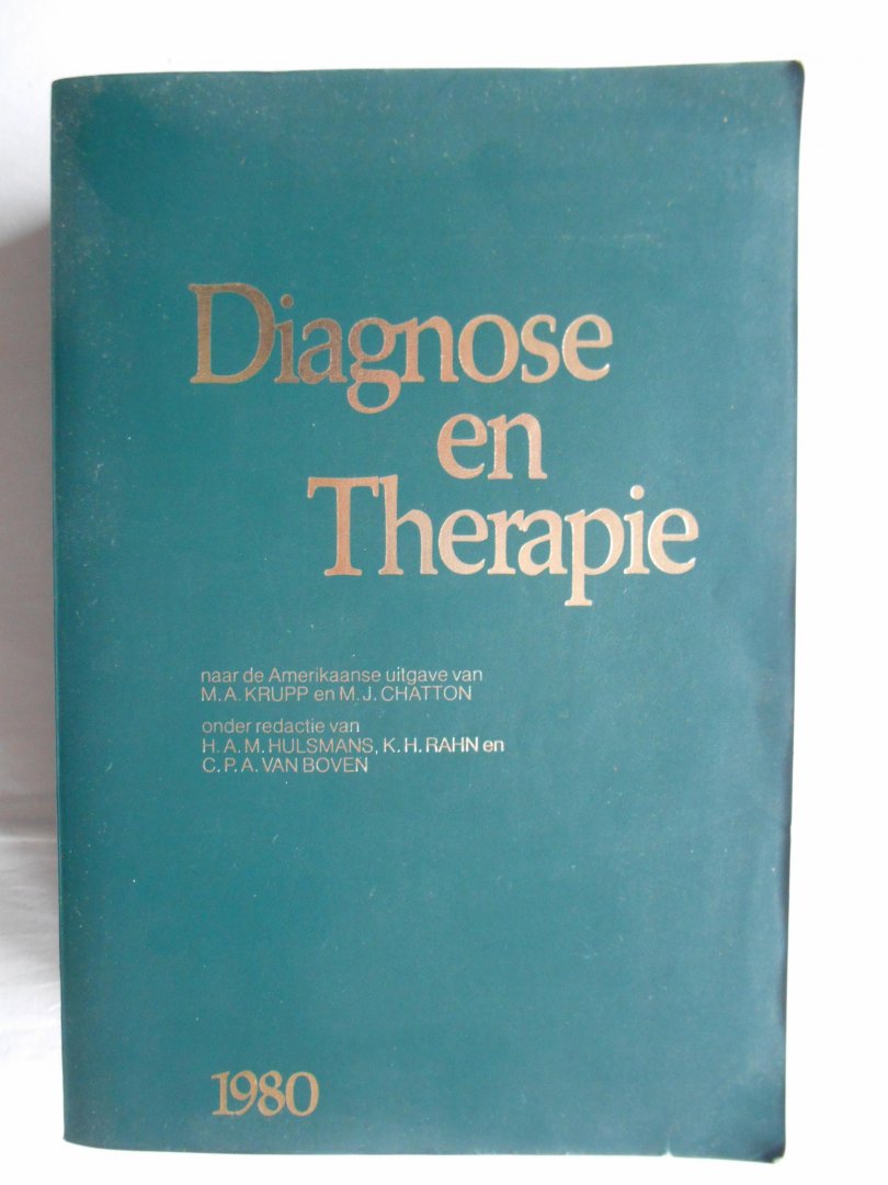 Hulsmans, H.A.M. e.a. (red.) - Diagnose en Therapie.