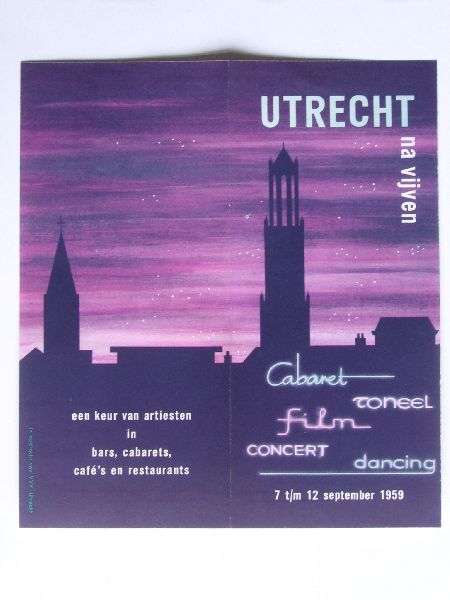 Folder - Utrecht Na Vijven, wat te doen in Utrecht na de  Najaarsbeurs