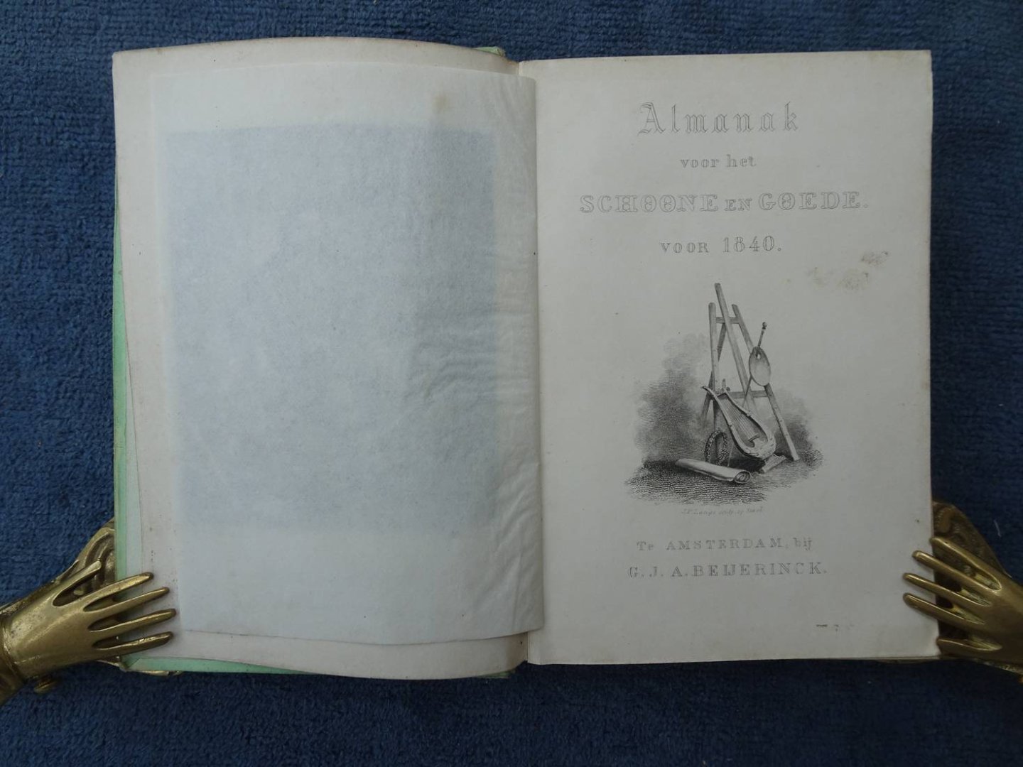 Aa, Robidé van der (red.). - Almanak voor het Schoone en Goede, voor 1840.