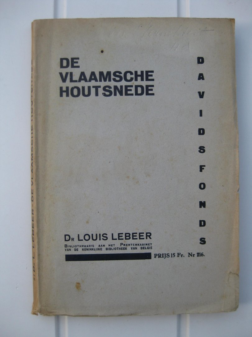 Lebeer, Louis - De Vlaamsche Houtsnede.