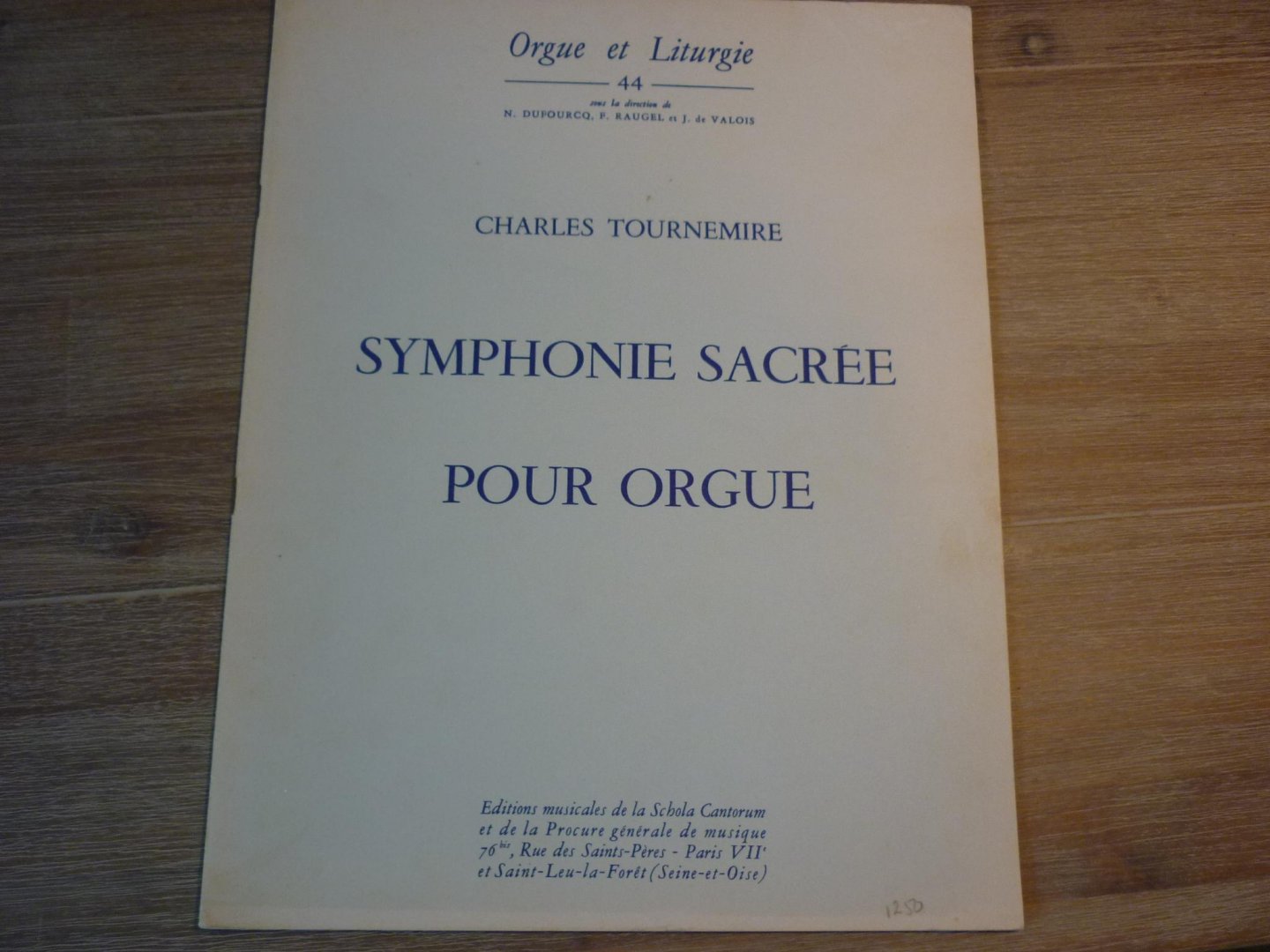Tournemire; Charles (1870–1939) - Symphonie Sacrée pour orgue