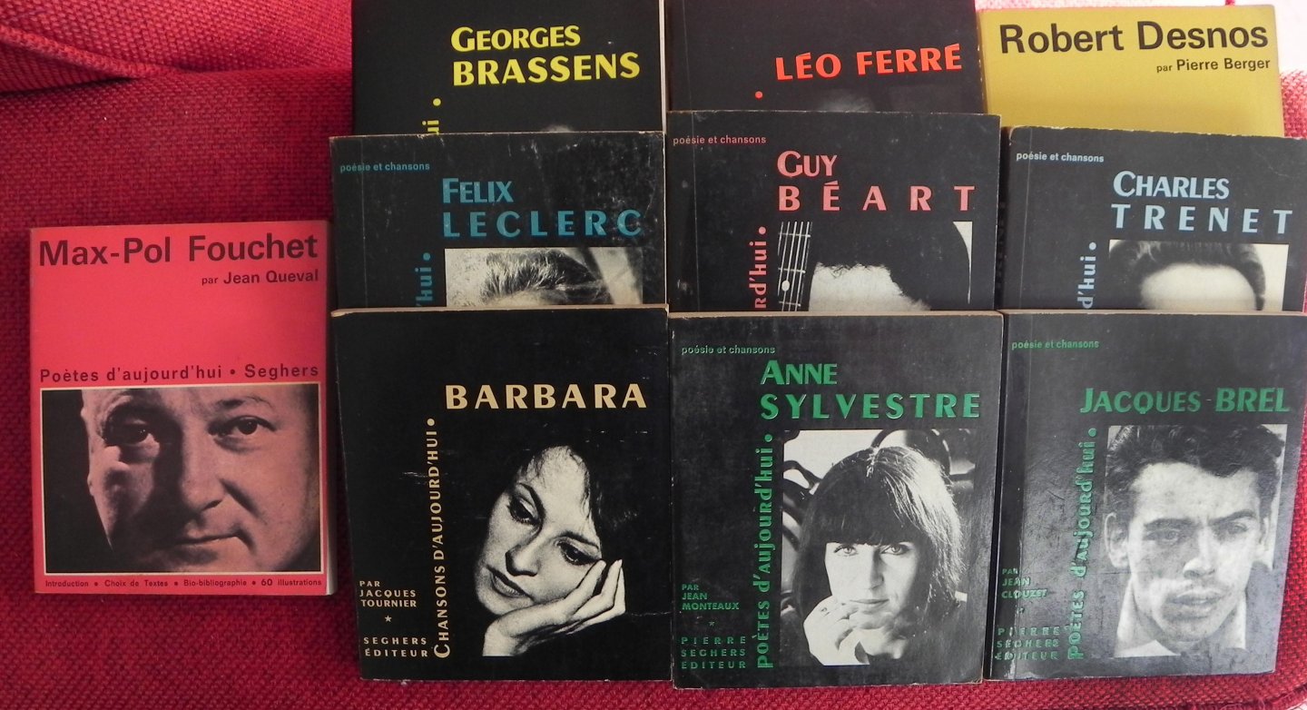 Various. - French singer/song writers. Brassens,Barbara ,Beart,Brel,Ferre, Trenet,Fouchet,Sylvestre,Desnos and Leclerc