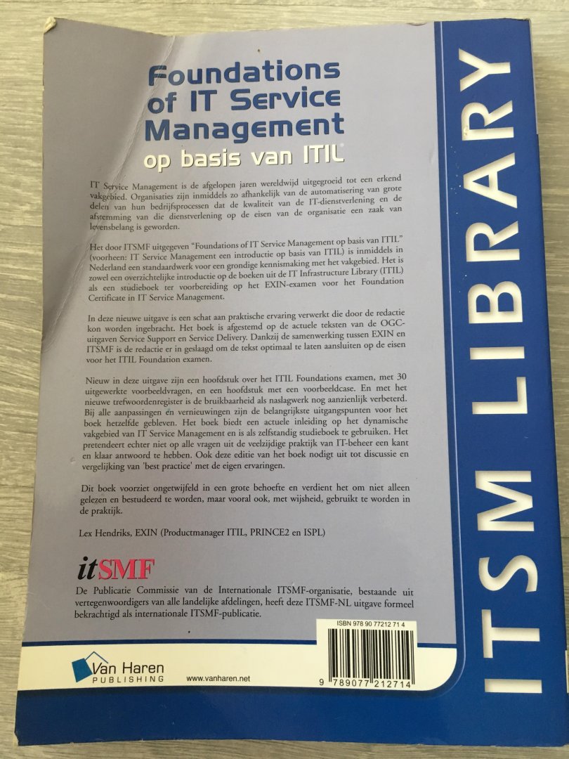 Bon, Jan van - Foundations of IT Service Management op basis van ITIL