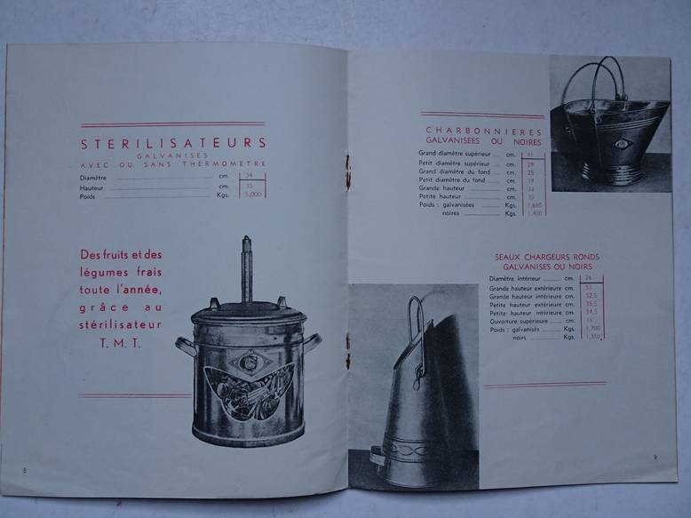 N.n.. - Travail mecanique de la tole. Societe Anonyme.