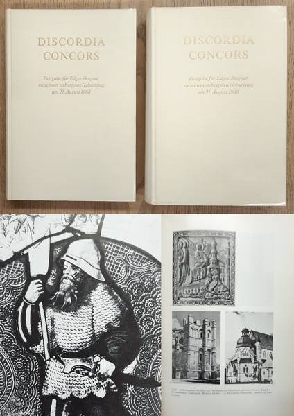 SIEBER, MARC (HG.). - Discordia Concors. Festgabe für Edgar Bonjour zu seinem siebzigsten Geburtstag am 21. August 1968. In zwei Bänden.