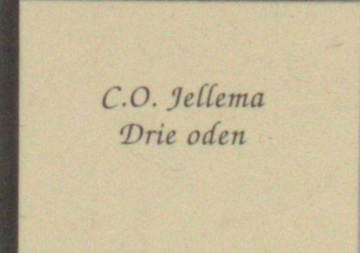 Jellema, C.O. - Drie oden.