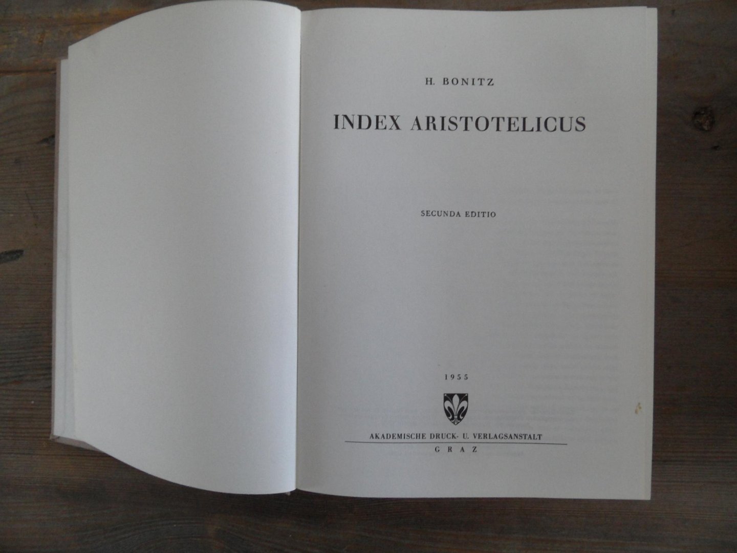 Bonitz, H. - Index Aristotelicus