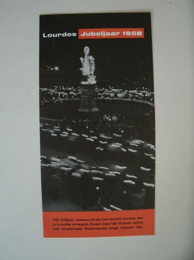 red. - Lourdes jubeljaar 1958. Jongeren bedevaart.