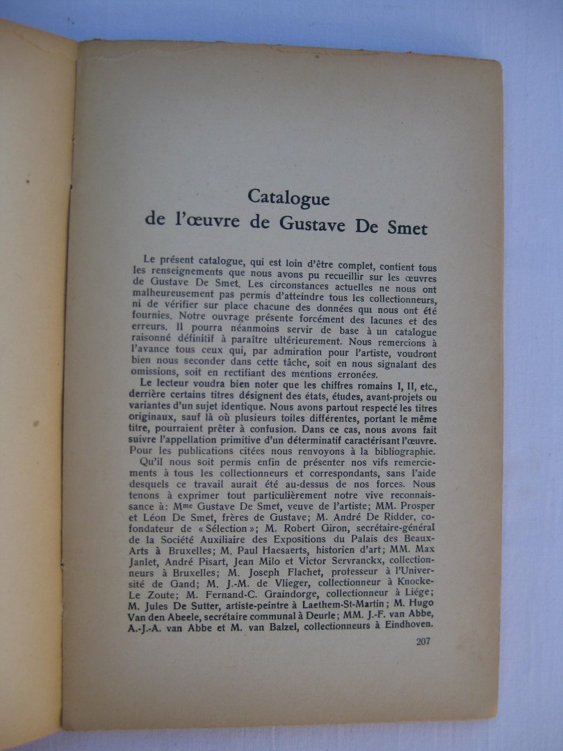 Hecke, P.-G. van et Langui, Émile - Gustave De Smet. Sa vie et son Oeuvre.