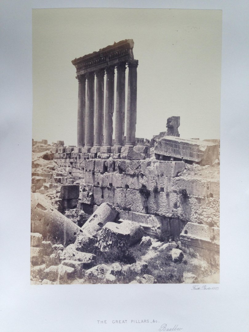 Frith, Francis - The Great Pillars & c, Baalbec, Series Egypt and Palestine
