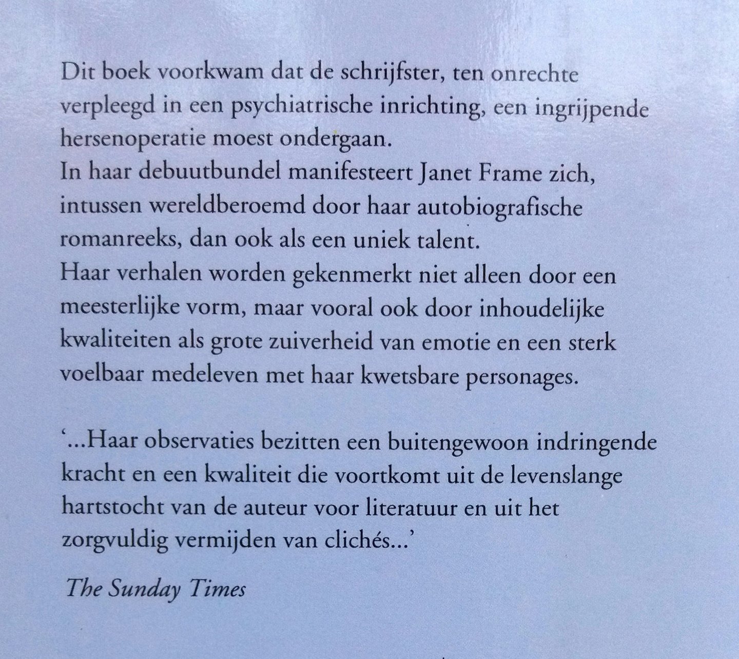 Frame, Janet - De lagune en andere verhalen