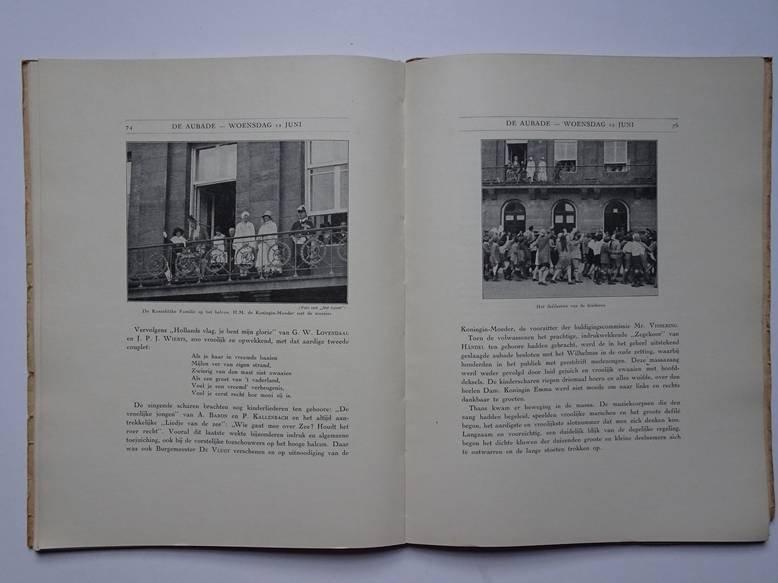 Balbian Verster, J.F.L. de. - Het huldebetoon aan Hare Majesteit de Koningin-moeder bij haar bezoek aan Amsterdam van 8 tot 12 juni 1929. Herdenking van Harer Majesteits komst in Nederland vijftig jaren te voren.