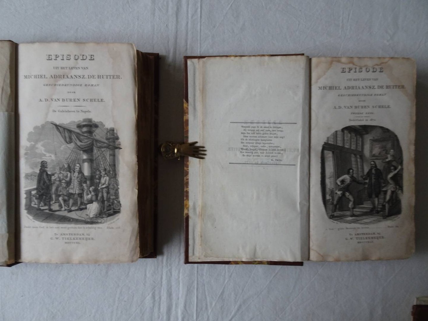 Buren Schele, A.D. Van. - Episode uit het leven van Michiel Adriaansz. De Ruiter. Geschiedkundige Roman. Twee delen: compleet.