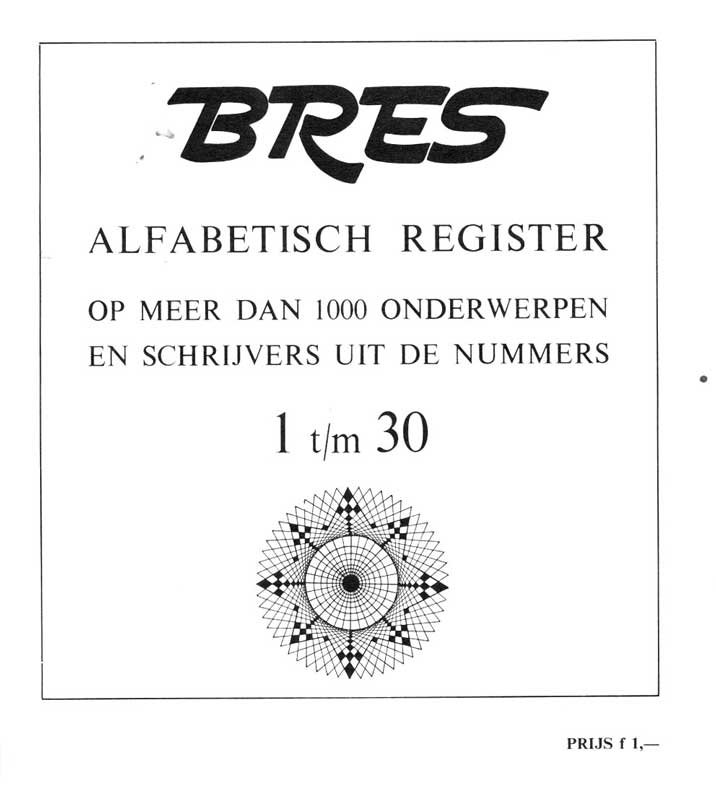 Klautz, J.P. &  A. Gabrielli - BRES – Alfabetisch register nrs. 1 t/m 30