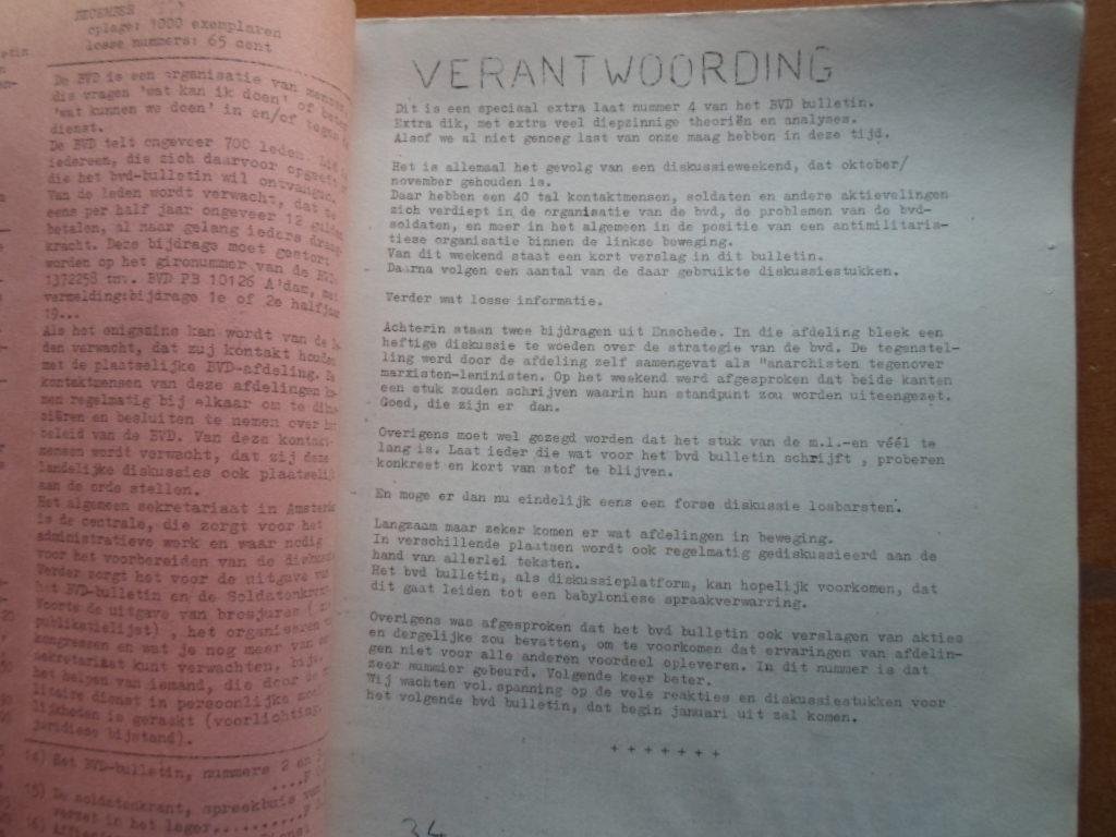  - Het BVD [Bond voor Dienstweigeraars] Bulletin