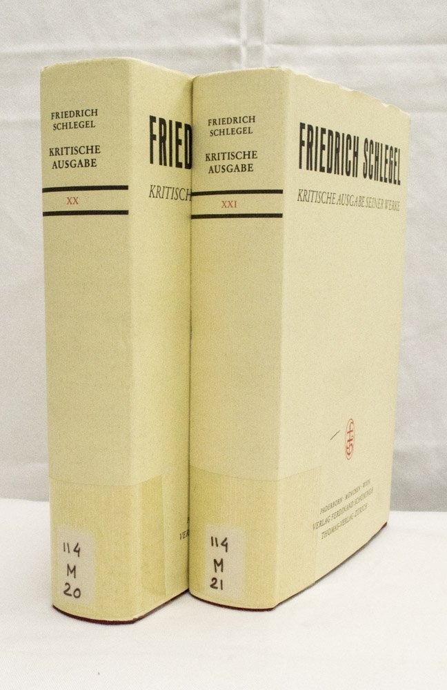 SCHLEGEL, FRIEDRICH - Fragmente zur Geschichte und Politik. Mit Einleitung und Kommentar herausgegeben von Ernst Behler. 2 volumes.