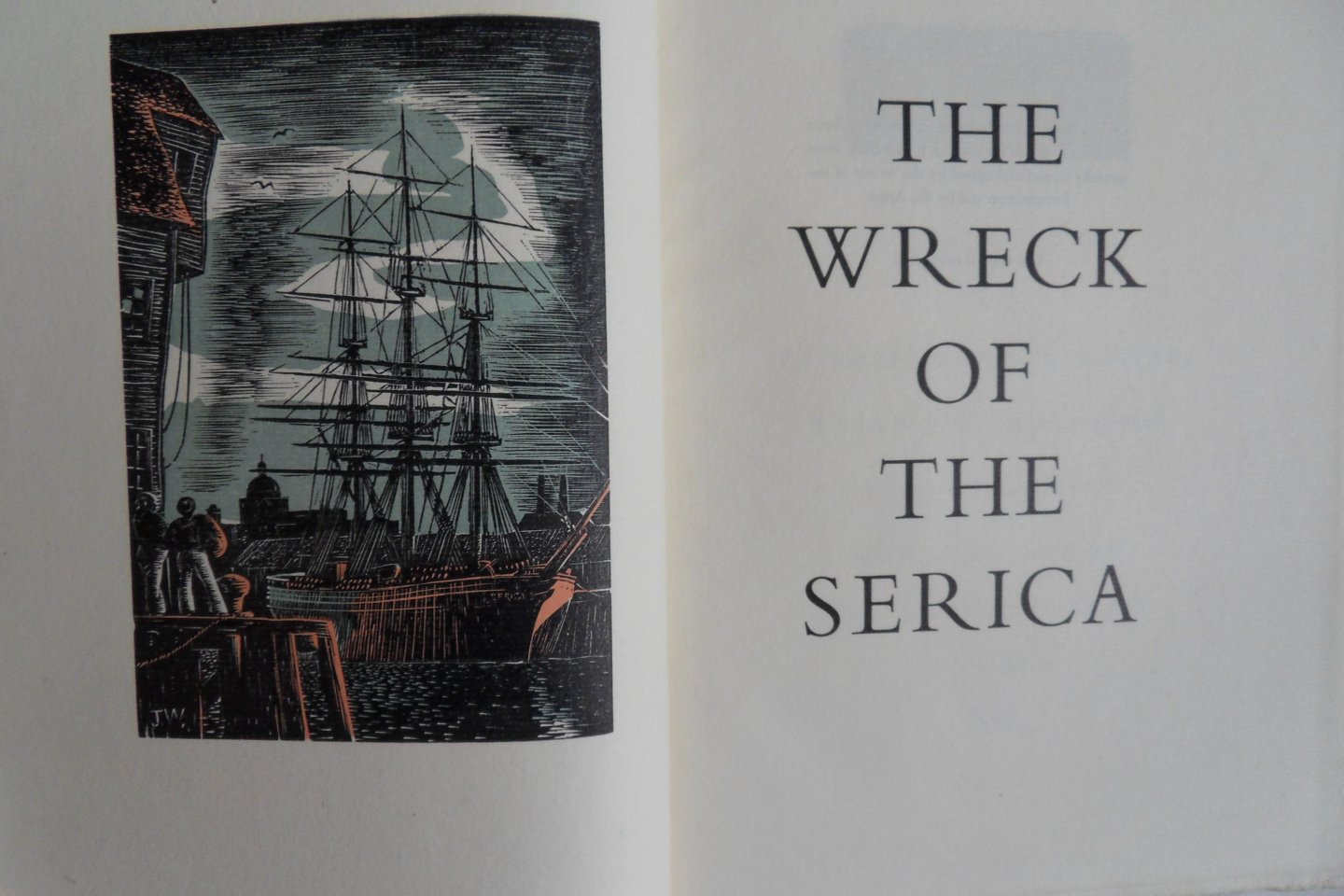 Cubbin, Thomas. - The Wreck of the Serica. - A Narrative of 1868. [ Genummerd ex. 298 / 300 ].