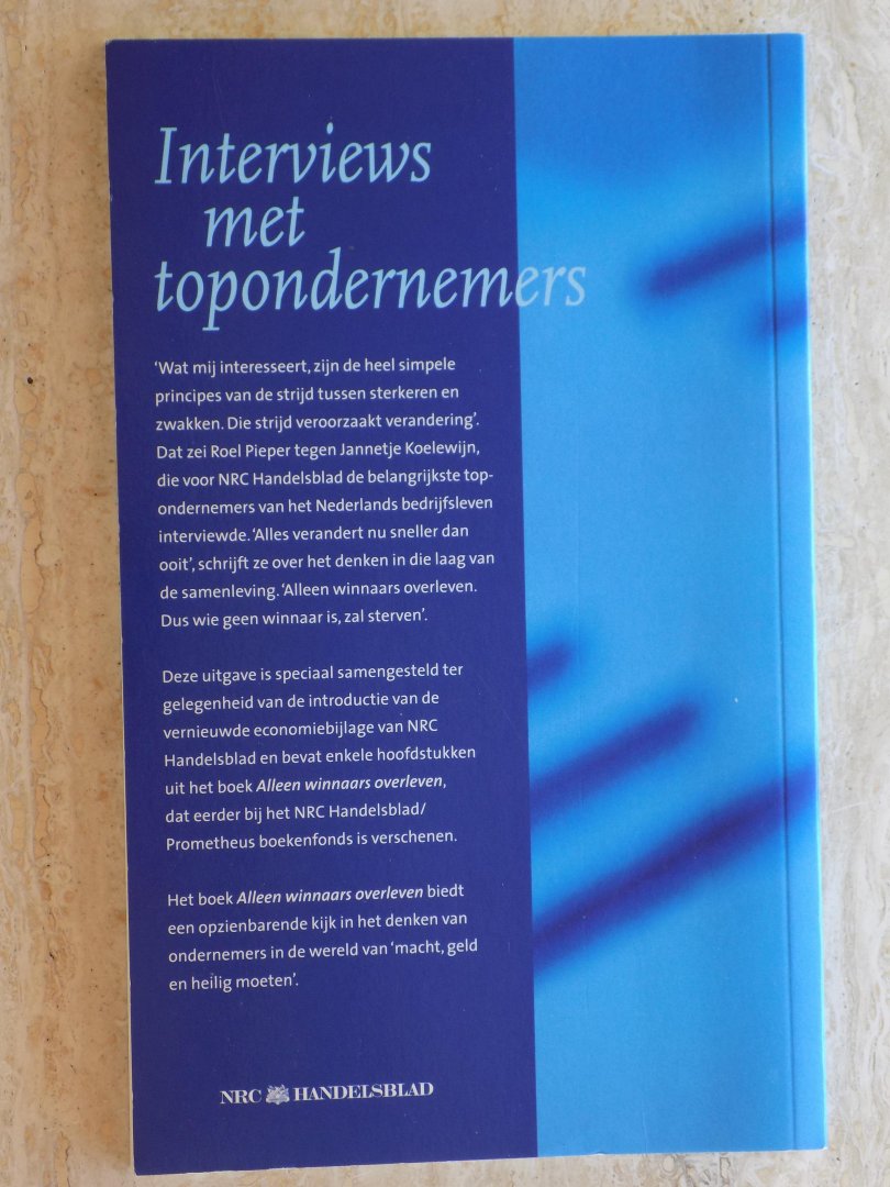 Jannetje Koelewijn - INTERVIEWS MET TOPONDERNEMERS
