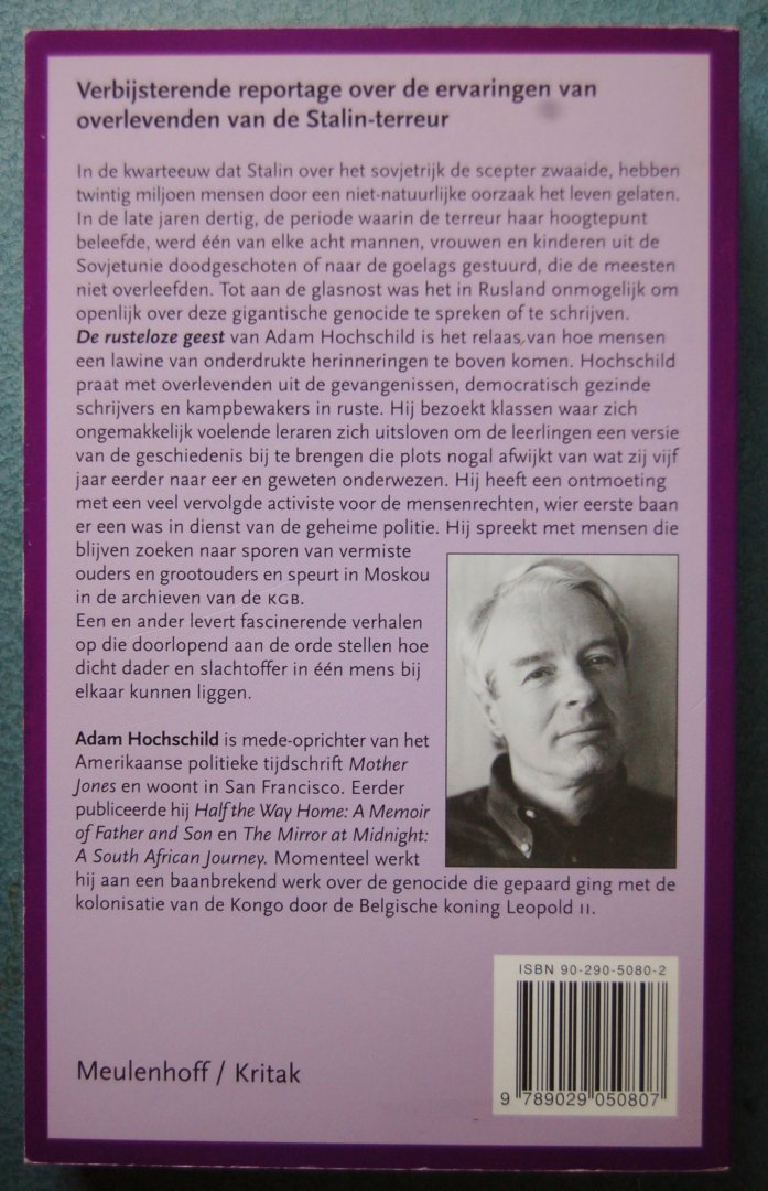 Hochschild, Adam - De rusteloze geest / Russen herinneren zich Stalin