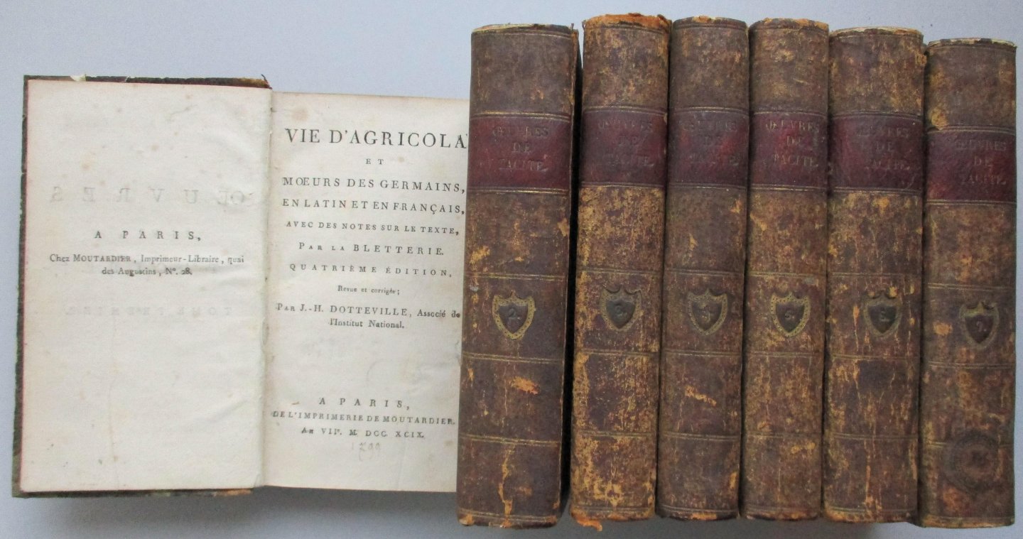 Tacitus and Dotteville, J.H. - Oeuvres de Tacite. (Complete in 7 vols)