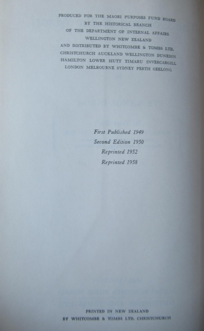 Te Rangi Hiroa - Buck, Peter - The coming of the Maori