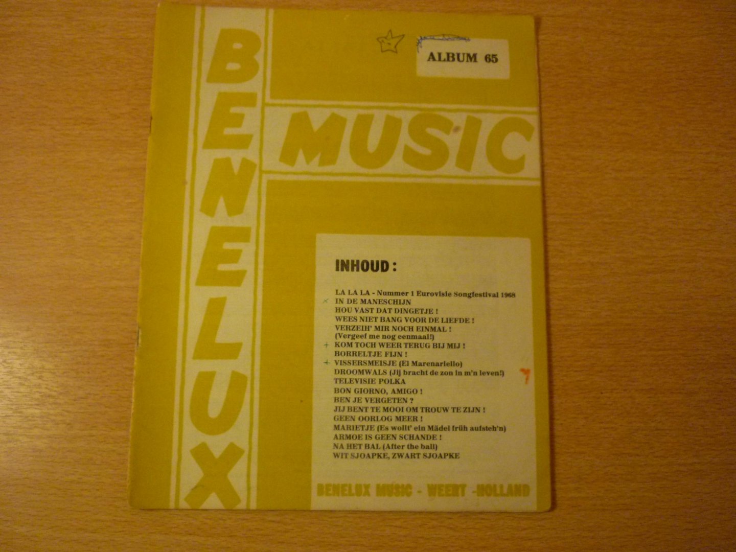 Div. - Benelux Music - Album 65