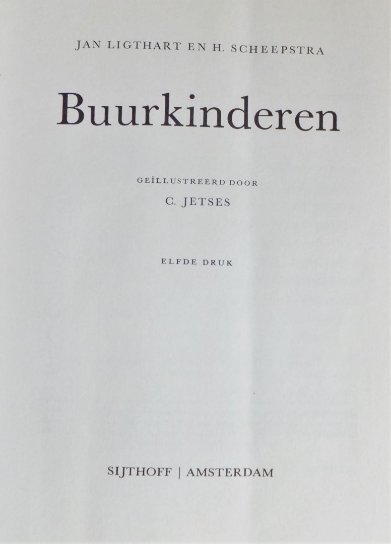 Ligthart, Jan & H. Scheepstra - BUURKINDEREN