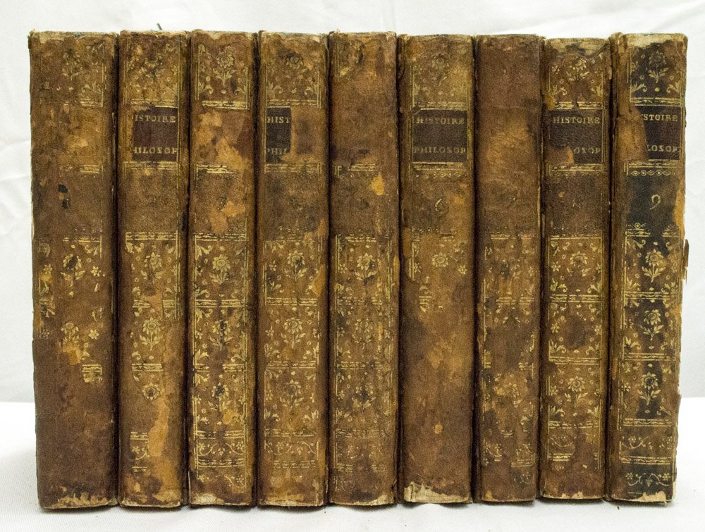 RAYNAL, G.T.F. - Histoire philosophique et politique des établissemens et du commerce des européens dans les deux Indes. 9 volumes.