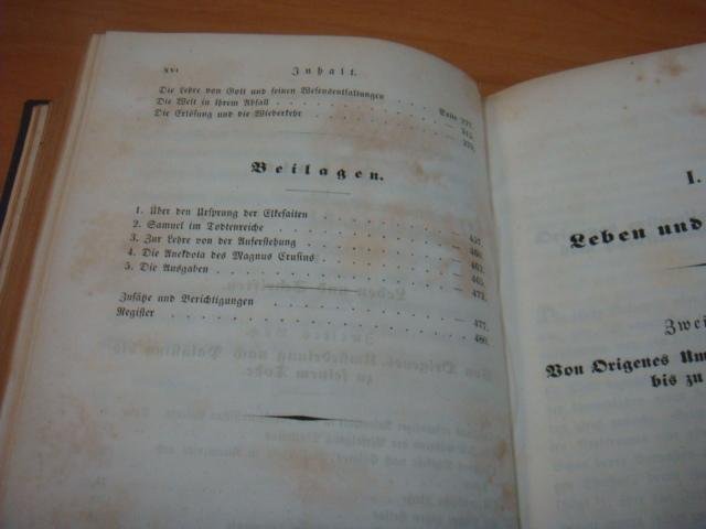 Redepenning, Ernst Rudolf - Origenes - Eine Darstellung seines Lebens und seiner Lehre