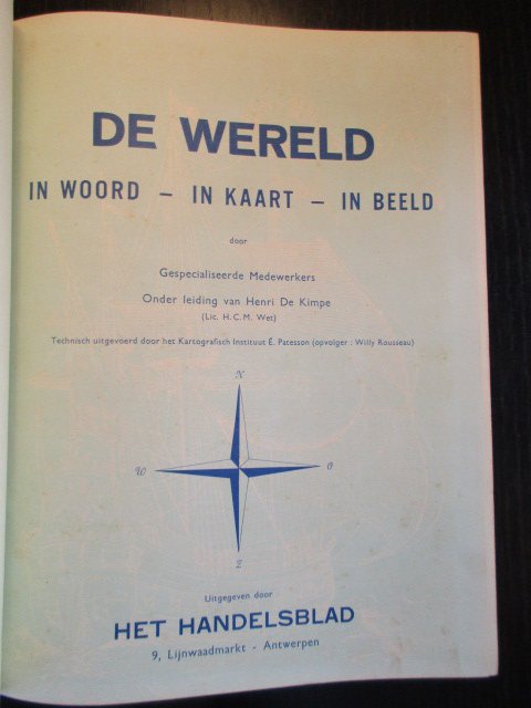 Gespecialiseerde Medewerkers onder leiding van Henri De Kimpe - De vijf werelddelen. De Wereld in woord, in kaart, in beeld