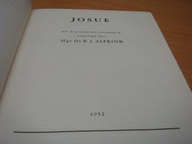 Alfrink, B.J - De boeken van het Oude Testament - Josue (deel 3)