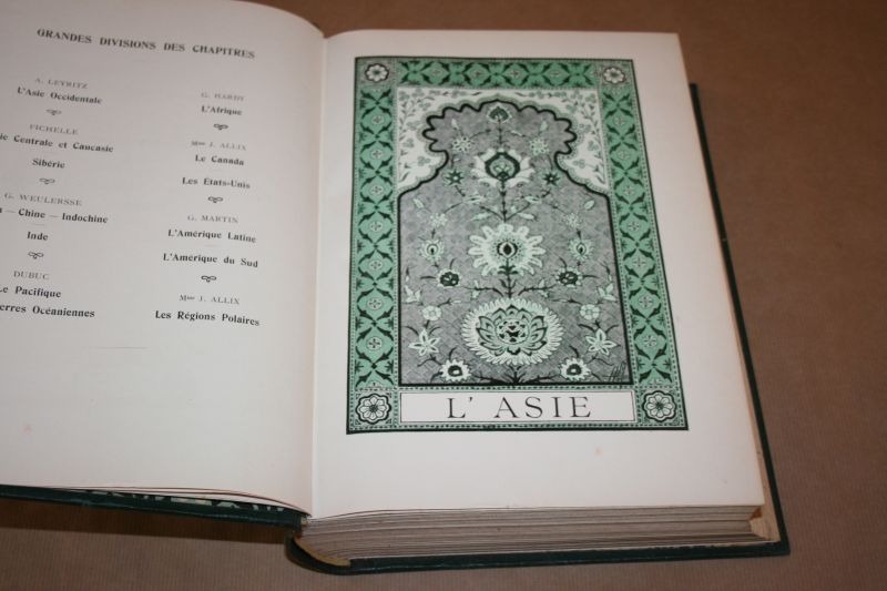 M. Maurice Allain - Géographie Universelle Quillet. Physique-Économique-Humaine -- L'Asie - L'Afrique - L'Océanie - L'Amérique - Les Poles