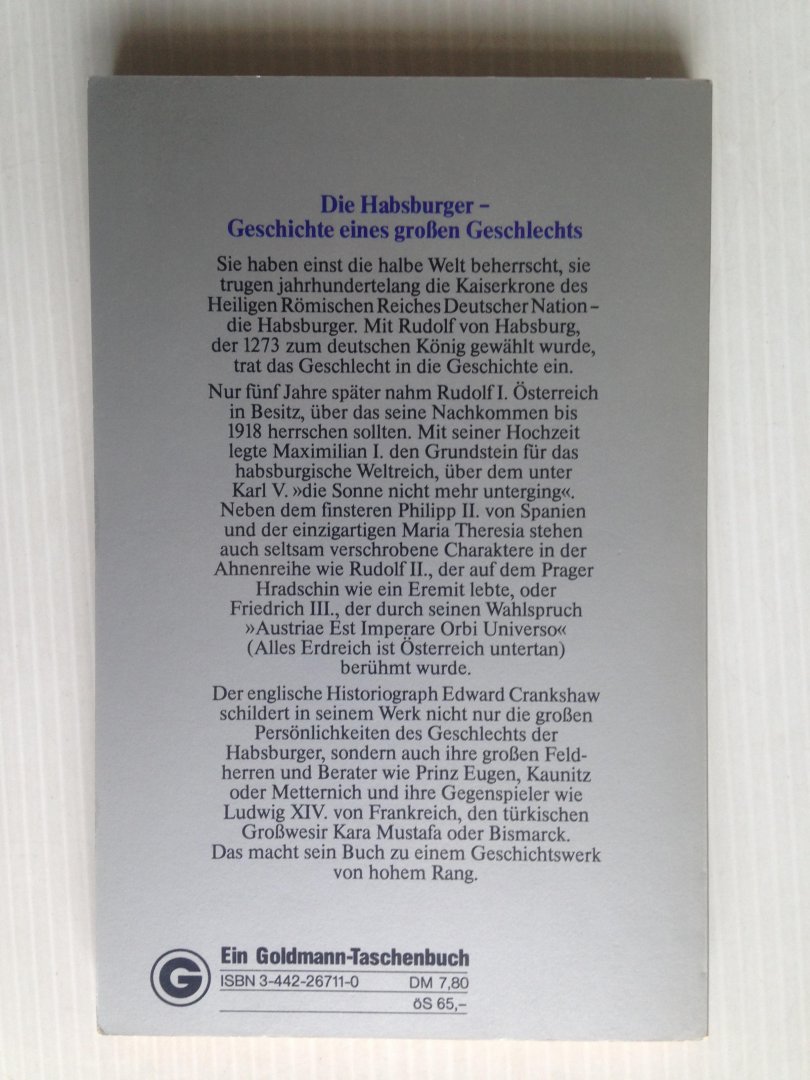 Crankshaw, Edward - Die Habsburger