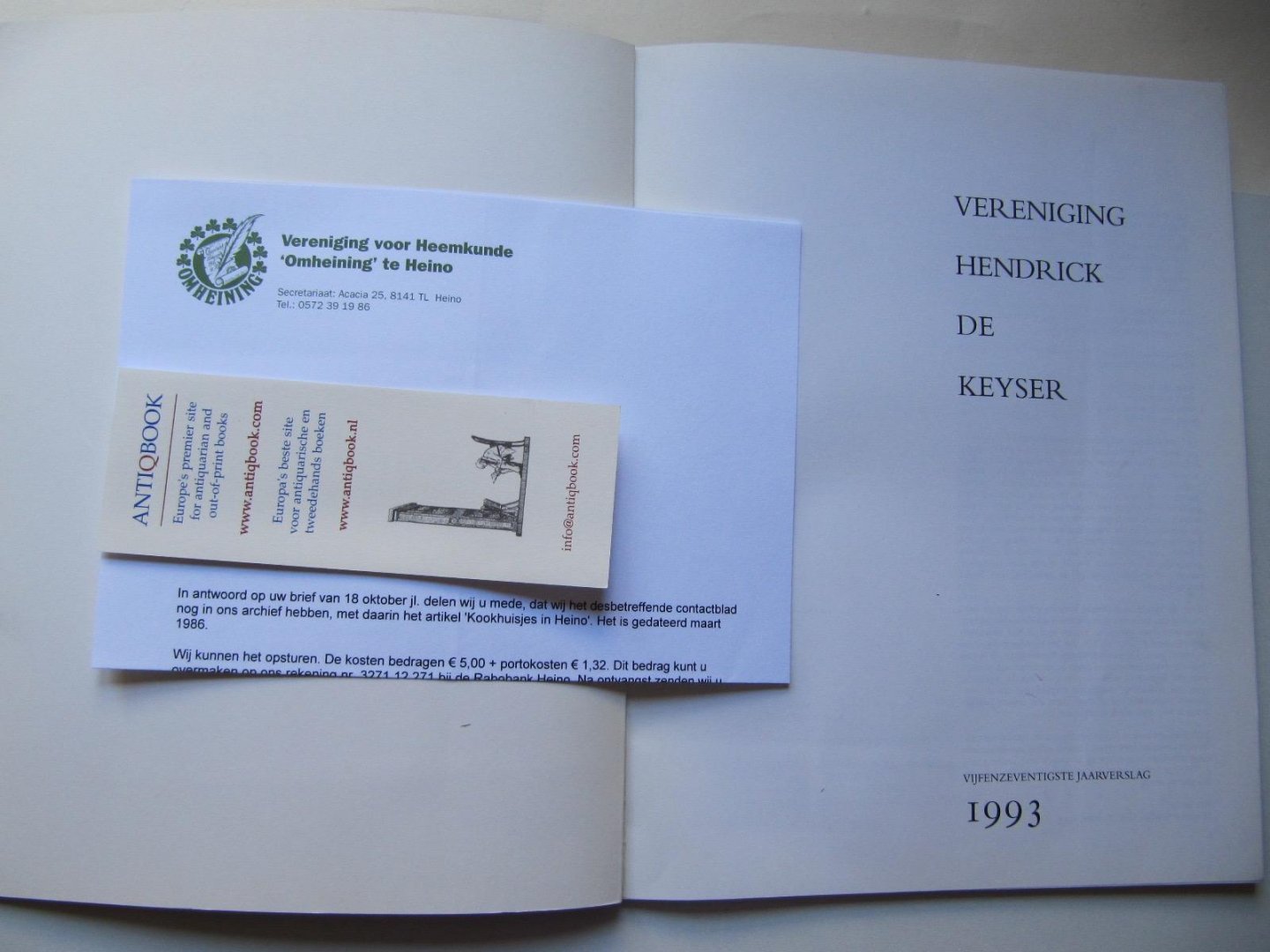  - Vereniging Hendrick de Keyser-75e jaarverslag 1993