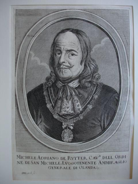 Michiel de Ruyter. - Michele Adriano de Ruyter Cavr. dell ordine di San Michele Luogotenente Ammiraglio Generale di Olanda.