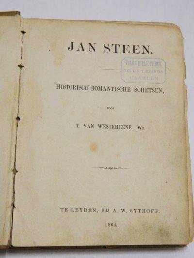 Westerheene, T. van - Jan Steen. Historisch-romantische schetsen