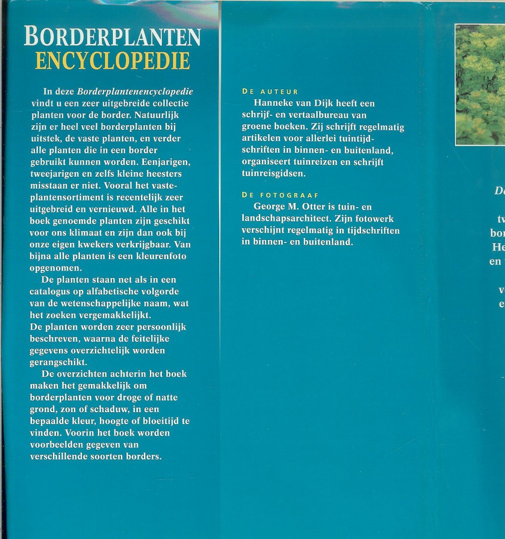 Dijk, Hanneke van .. Fotografie : George M. Otter - Geillustreerde  Borderplanten Encyclopedie