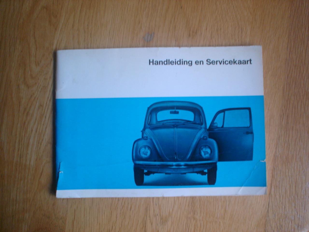 - Volkswagen Handleiding en servicekaart VW 1200 - VW 1300 - VW 1500  limousine en cabriolet.