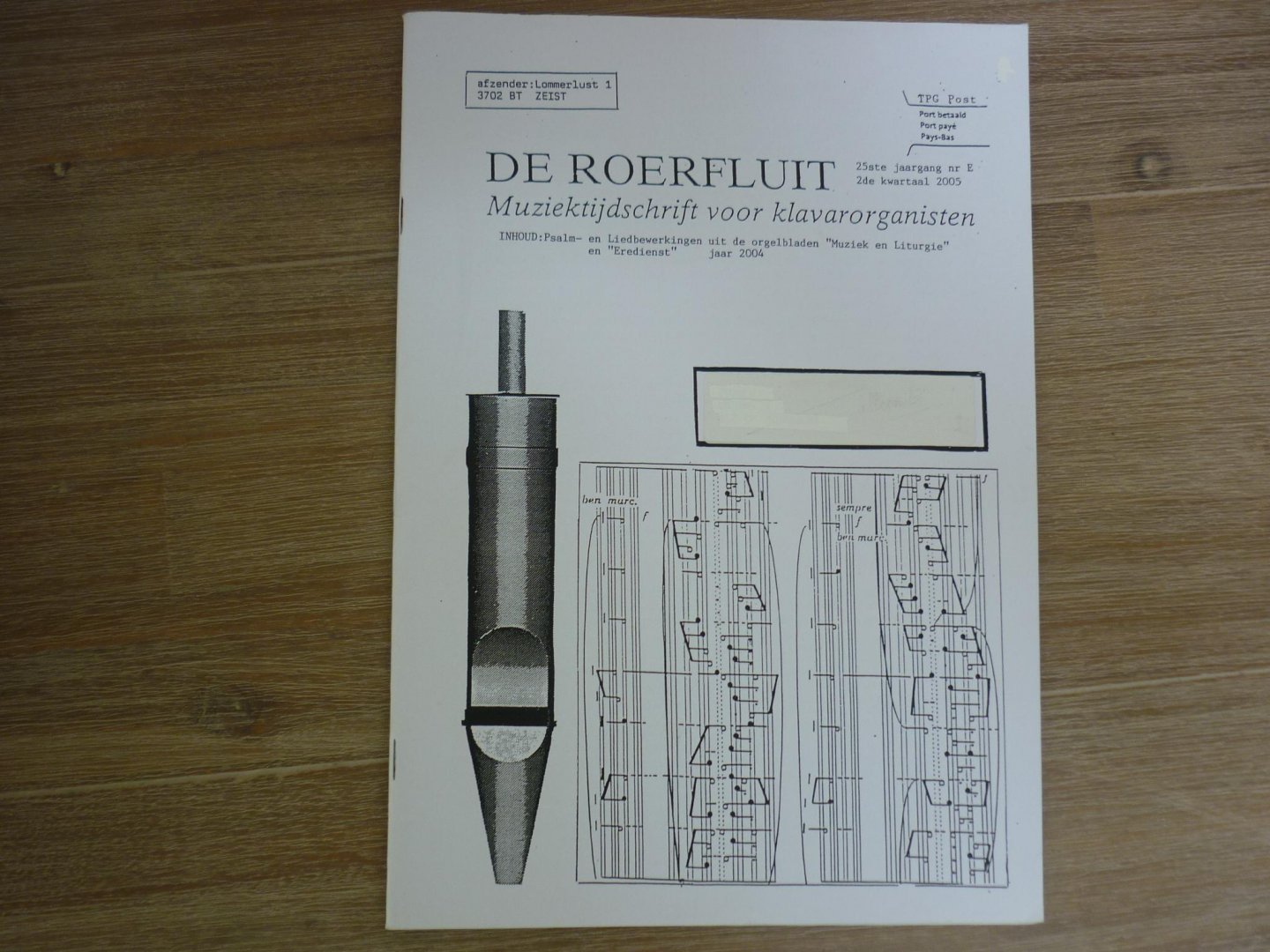 Diverse componisten - De Roerfluit muziek tijdschrift voor klavarorganisten; 25e jaargang; nr. E; 2e kwartaal 2005