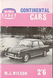 Wilson, M.J. - Ian Allen ABC. Continental cars.