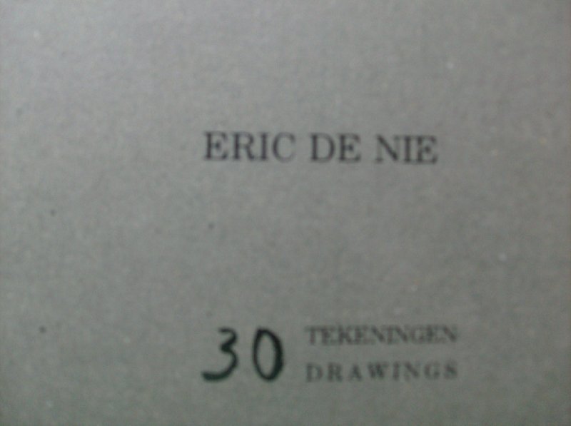 Bless, Frits - Eric de Nie,     -  30 tekeningen/drawings