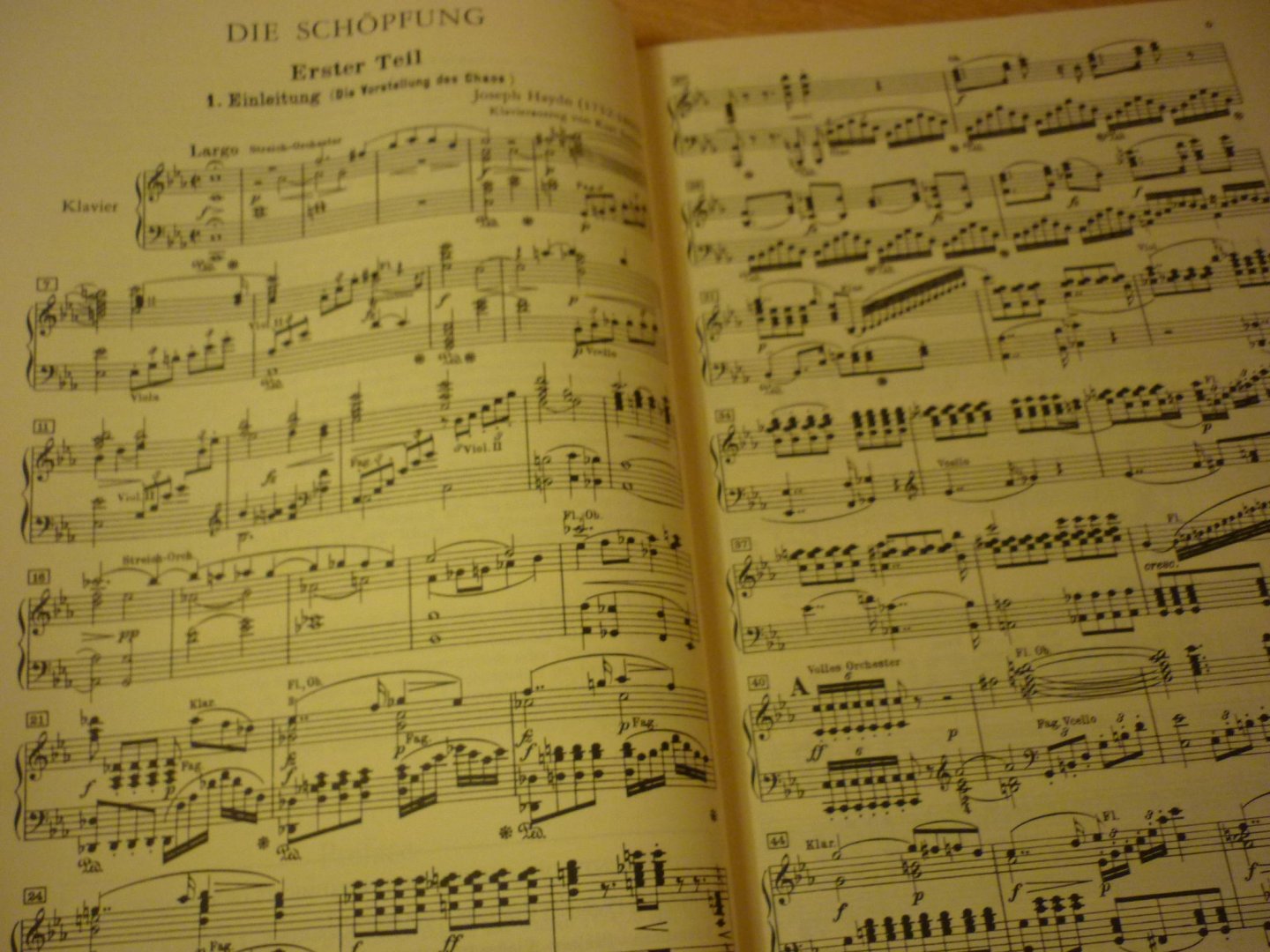 Haydn; Franz Joseph (1732-1809) - Die Schopfung; Oratorium; Soli, Chor und Orchester; Klavierauszug