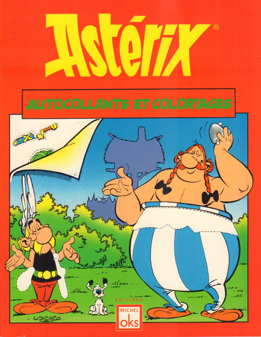 Goscinny / Uderzo - Asterix, Autocollants et Coloriages, geniete softcover, gave staat