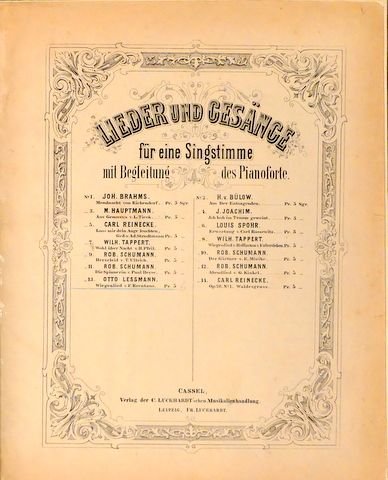 Lessmann, Otto: - Wiegenlied v. F. Brentano (Lieder und Gesänge für eine Singstimme mit Begleitung des Pianoforte)