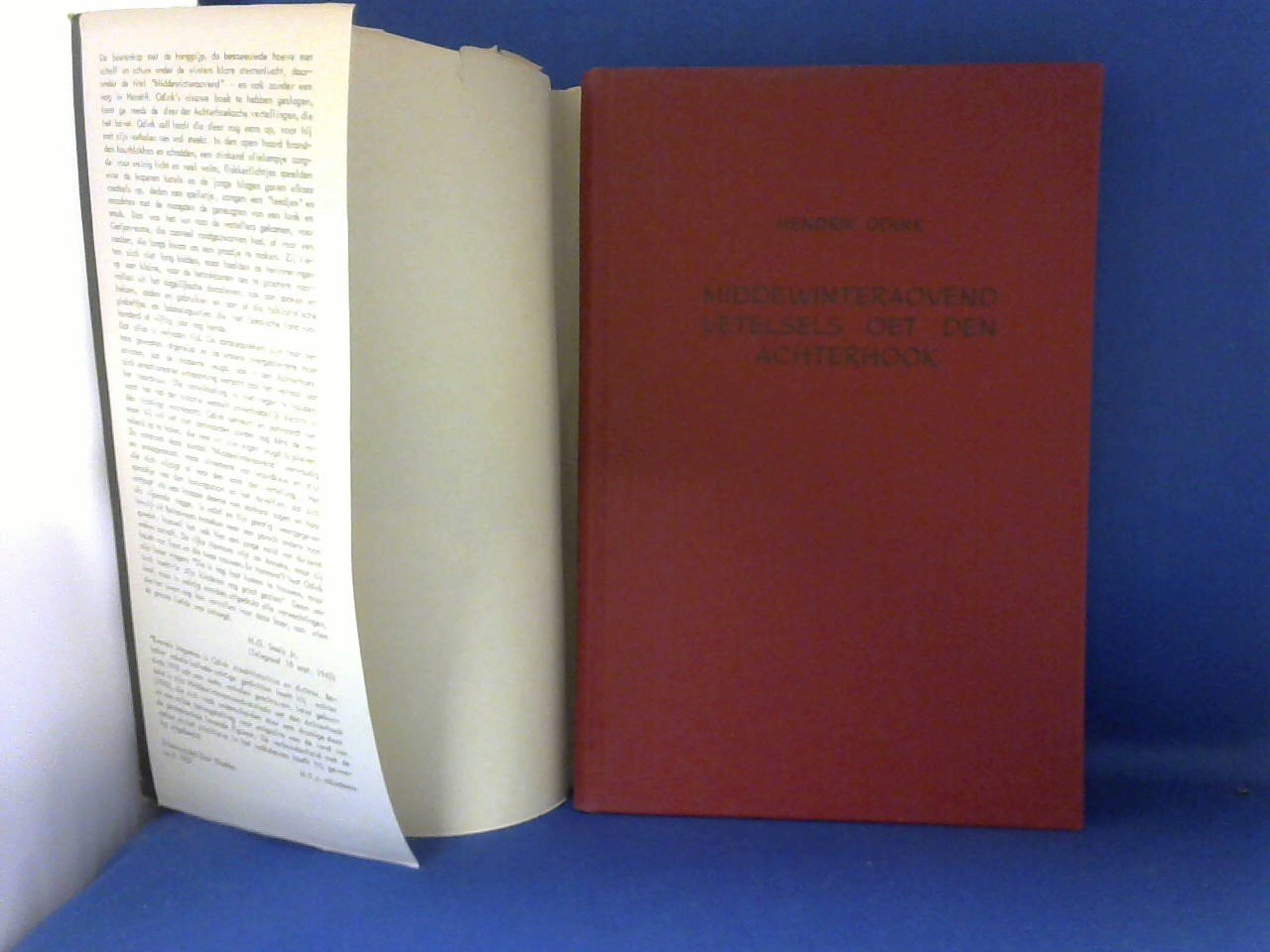 Odink Hendrik/ tekeningen Jan Kost - Middewinteraovend vetelsels oet den Achterhook