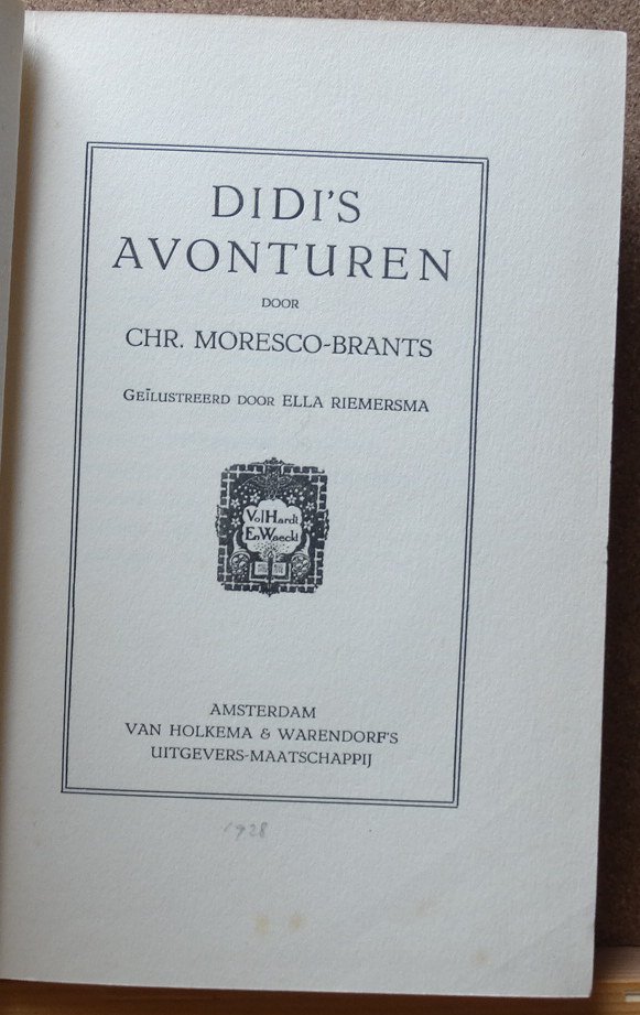 Moresco Brants, Chr. - Riemersma, Ella (ill.) - bekroonde boeken - Didi's avonturen